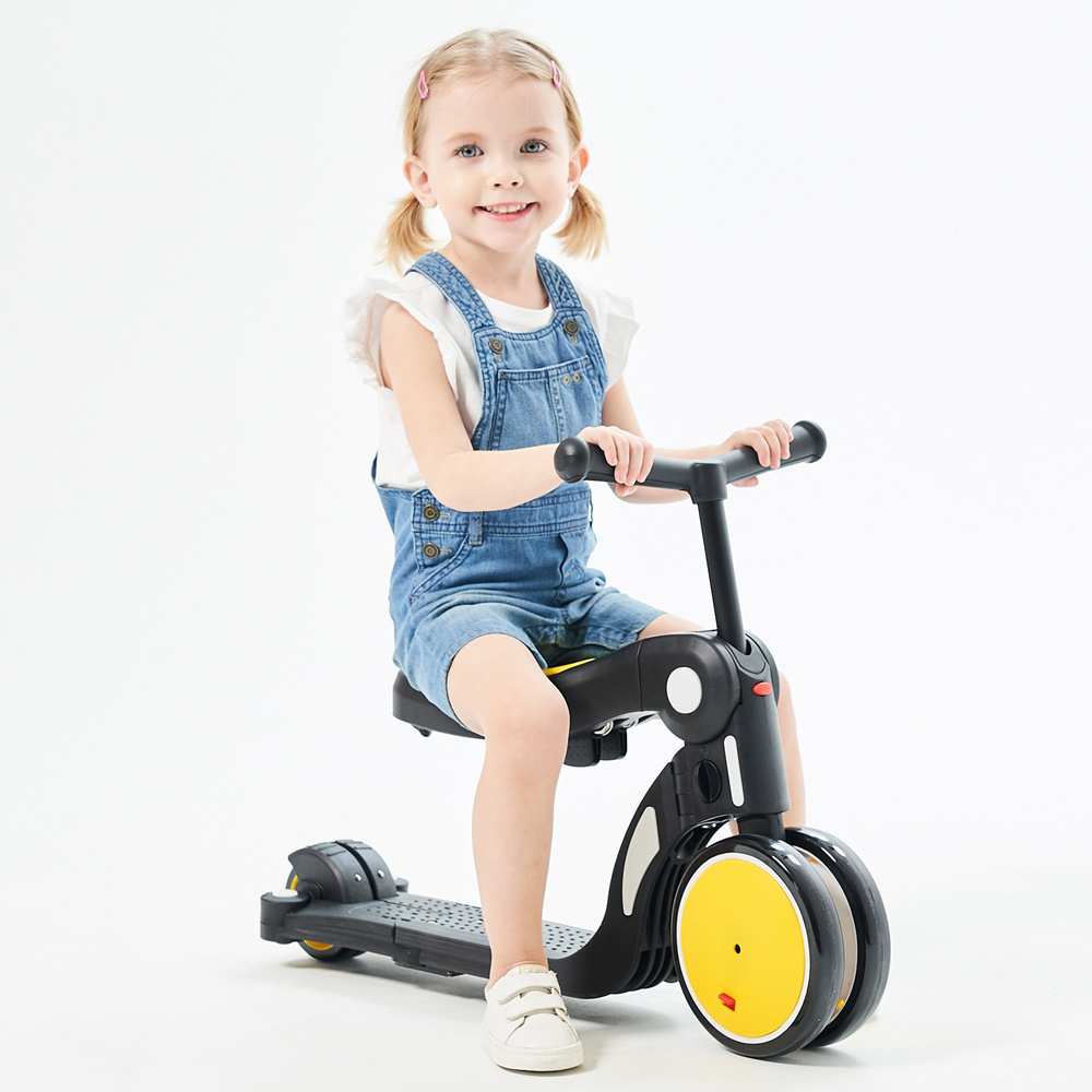 BEBELUX Girls Foot Kick Scooter  3 Wheel Swing Ride On Kids Scooters For Kids Children