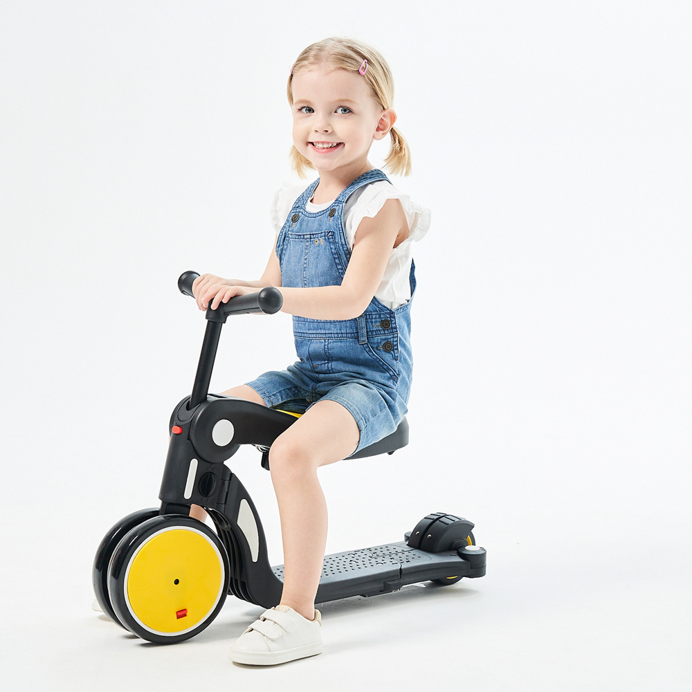 BEBELUX Girls Foot Kick Scooter  3 Wheel Swing Ride On Kids Scooters For Kids Children