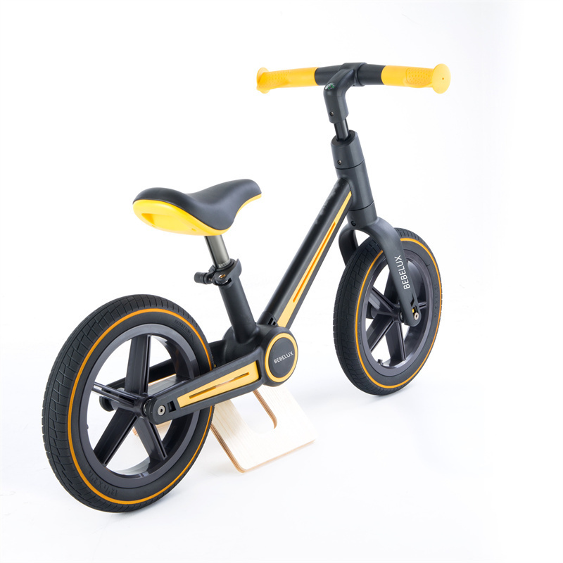 BEBELUX Kids Balance Bike No Pedal Toddler Training Bike Folding Design Easy Carry 12 inch Anti-Noise Wheel for boys and girls