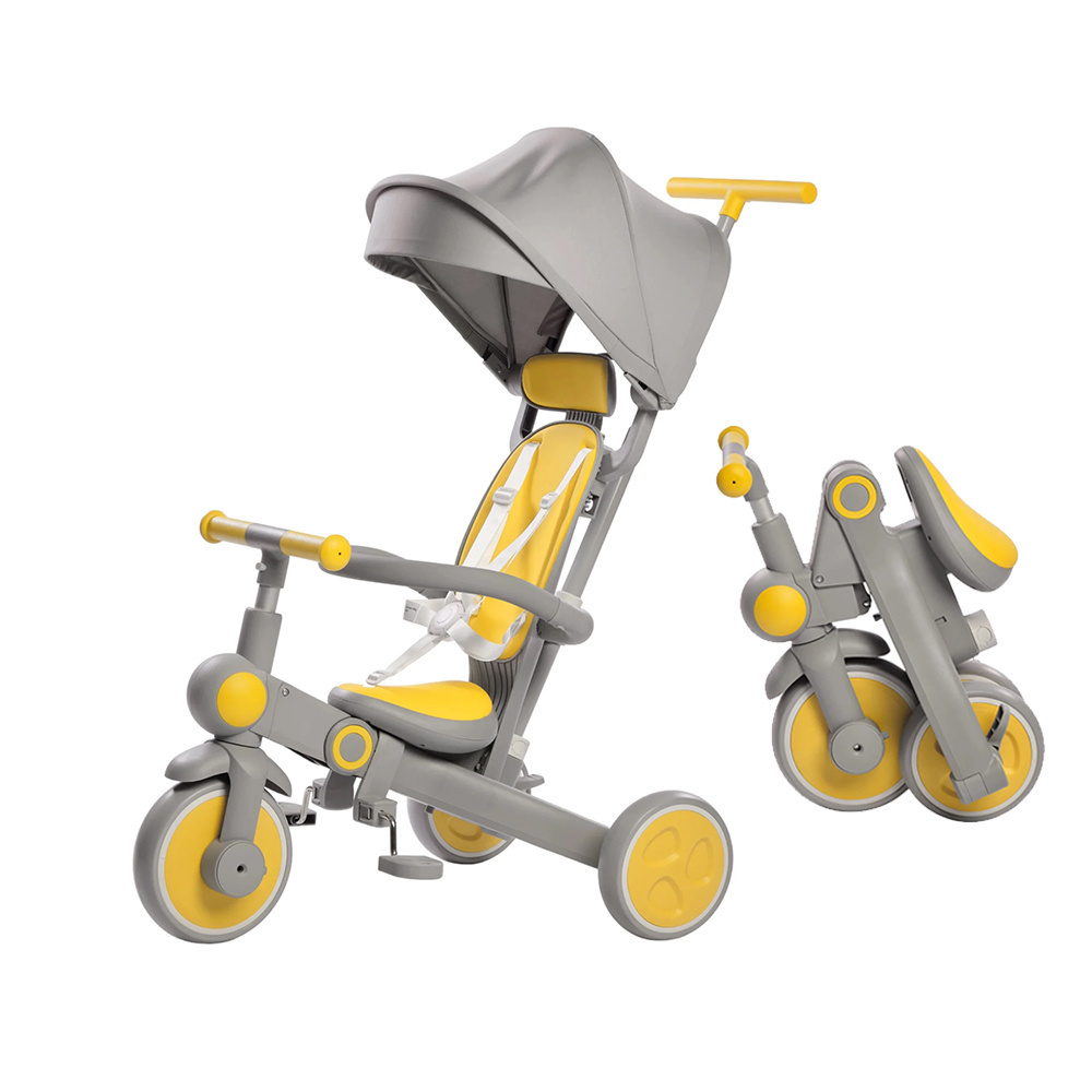 Multifunctional Toddler Baby Children Tricycle 3 Wheel Kids Trike Bike Baby Tricycle Kids Tricycle for Kids Children Baby 7 in 1