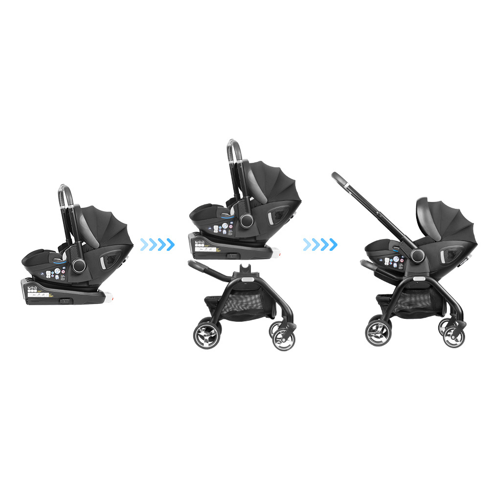 Newborn Baby Prams Stroller 3 in 1 Car Seat Strollers Walkers Carriers Travel Wagon Baby Stroller with Car Seat for Baby Toddler