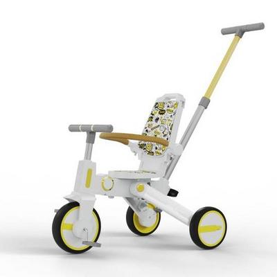 BEBELUX Tricycle for Toddlers Folding Kids Trike Tricycles Adjustable Seat and Removable Pedal Baby balance ride on car for baby