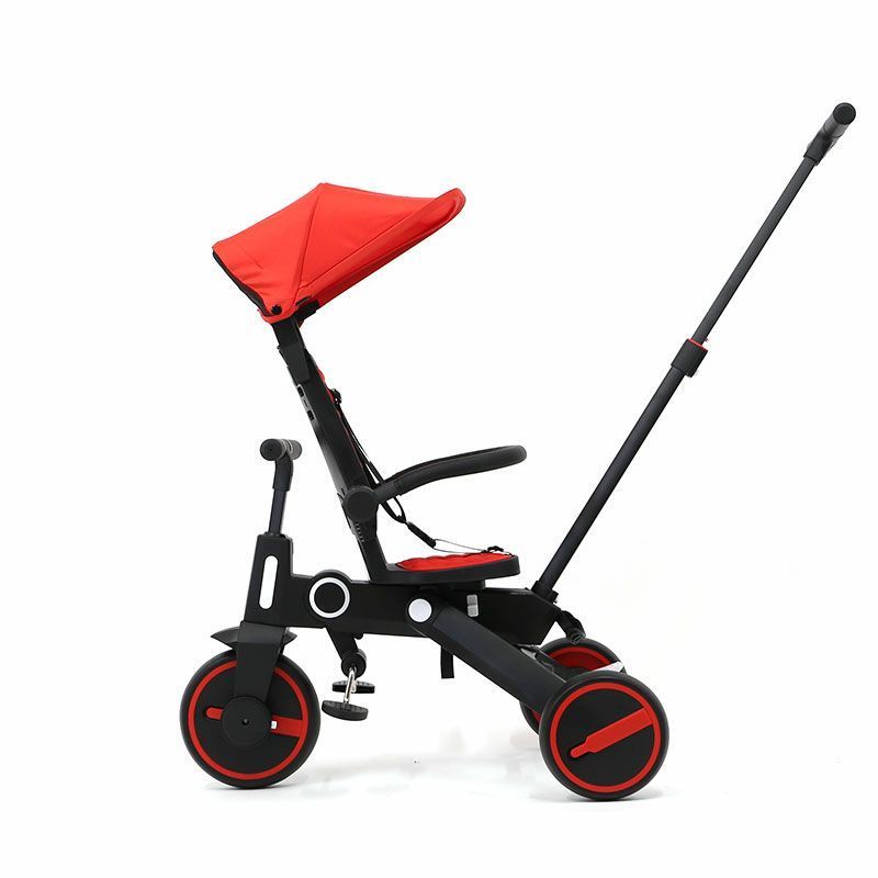 BEBELUX SL-168 Folding Baby Tricycle Kids Trikes Adjustable Children Tricycle 360 Degree Seat Rotation Baby Stroller Ride On Car