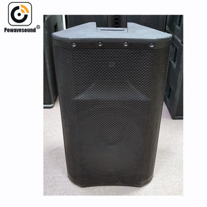 China made high quality low price active plastic speaker in 15 inch empty plastic speaker boxes and D class amplifier inside