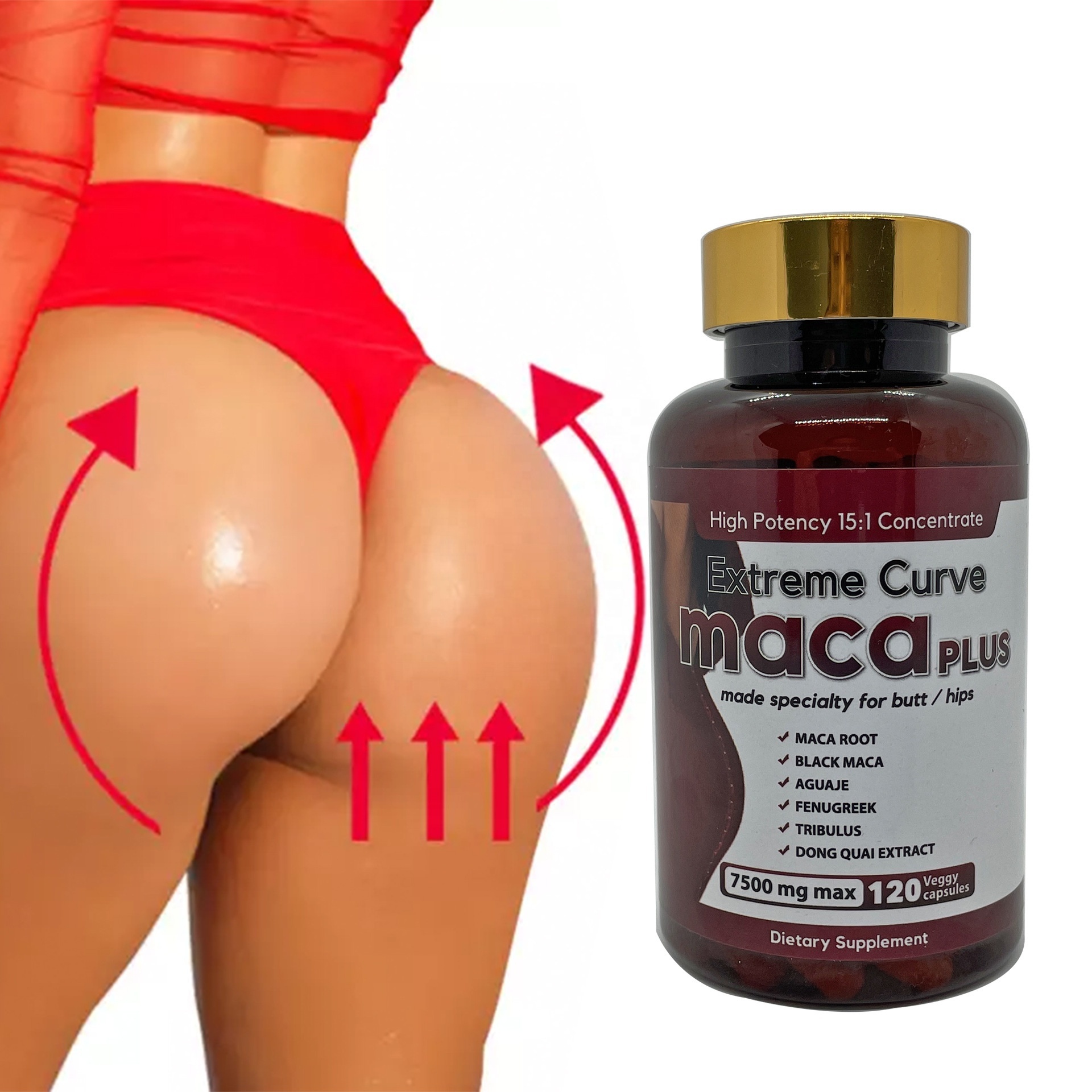 Curve Extreme Big Butt Enlargement Pills Buttock Enhancement Pill Private Logo Oem Butt And Hip Enlargement Firming Maca pills