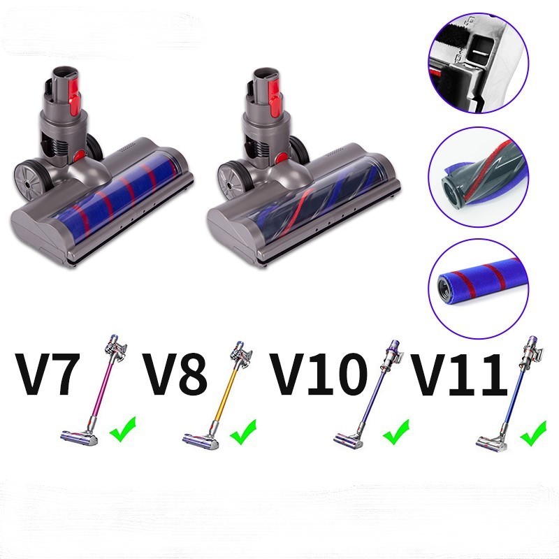 Hight-speed Motorized Electric Roller Brush Head Vacuum Cleaner Dyson Replacement Spare Parts For V7 V8 V10 V11