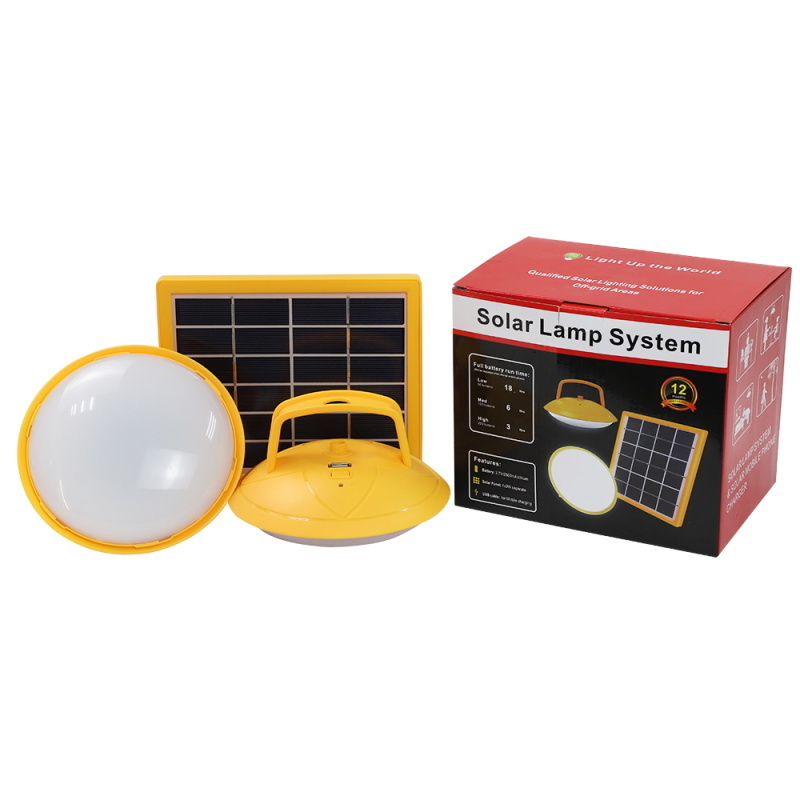 Solar Emergency Lantern with USB Phone Charging Rechargeable 2 Led for Off-Grid Areas in Africa