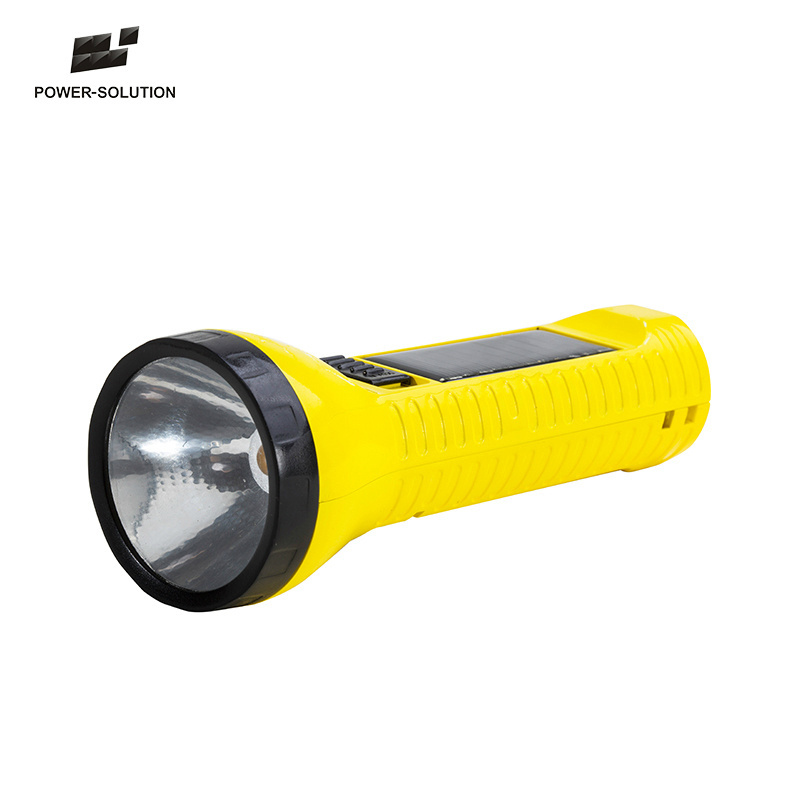 World Top Solar Home System Supplier Solar Usb Rechargeable Powered Torch Flashlight Supply The Best Quality Outdoor Camping LED