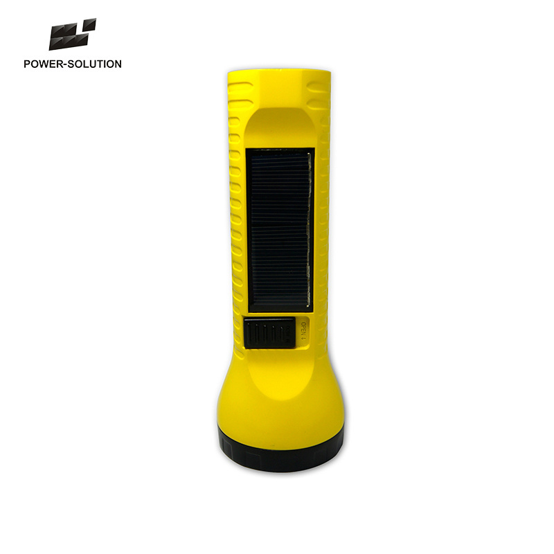 World Top Solar Home System Supplier Solar Usb Rechargeable Powered Torch Flashlight Supply The Best Quality Outdoor Camping LED