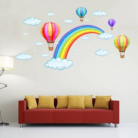 Kids Wall Decal Animals Wall Sticker for Nursery Removable  Wall Decal