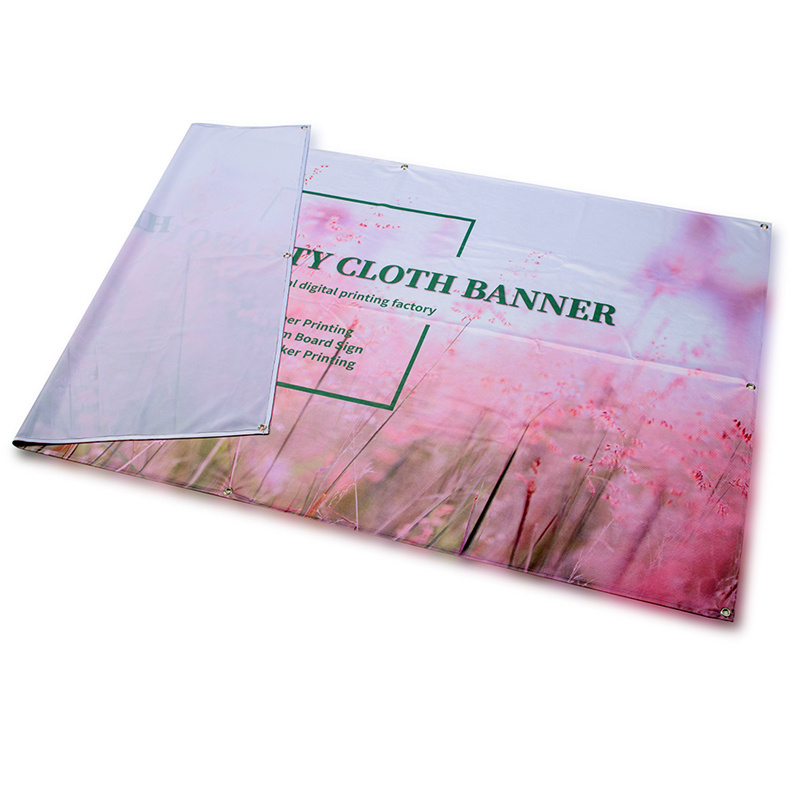 Outdoor Indoor Cheap Banner Digital Logo Printing Polyester Fabric Custom Size Banner