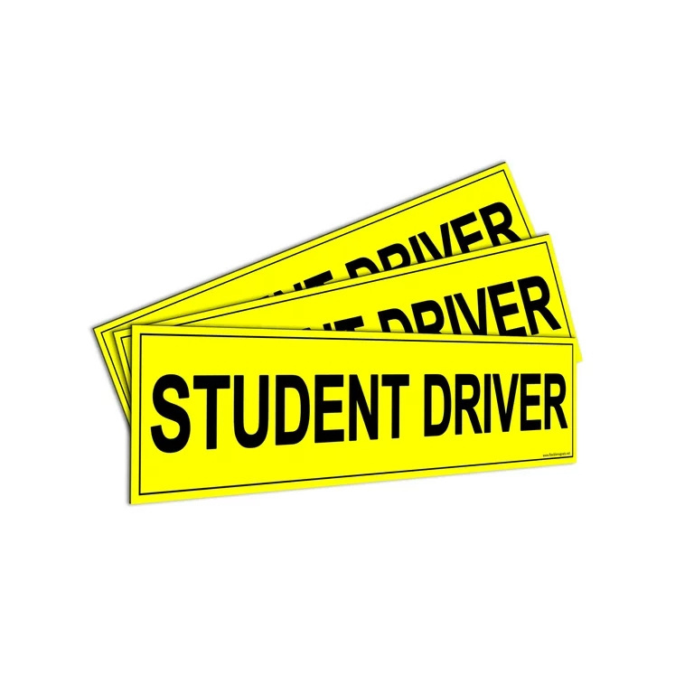 Removable & Reflective New Driver Sticker Decal for Car Extra-Long Strong Adhesive Magnet