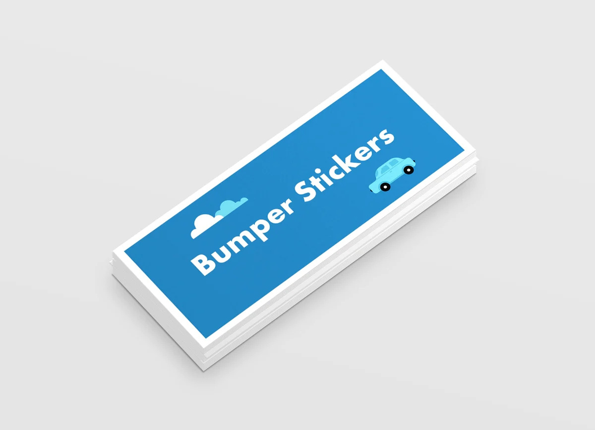 Custom Logo Design Cartoon Sticker Waterproof Vinyl Die Cut PVC Vinyl Bumper Sticker