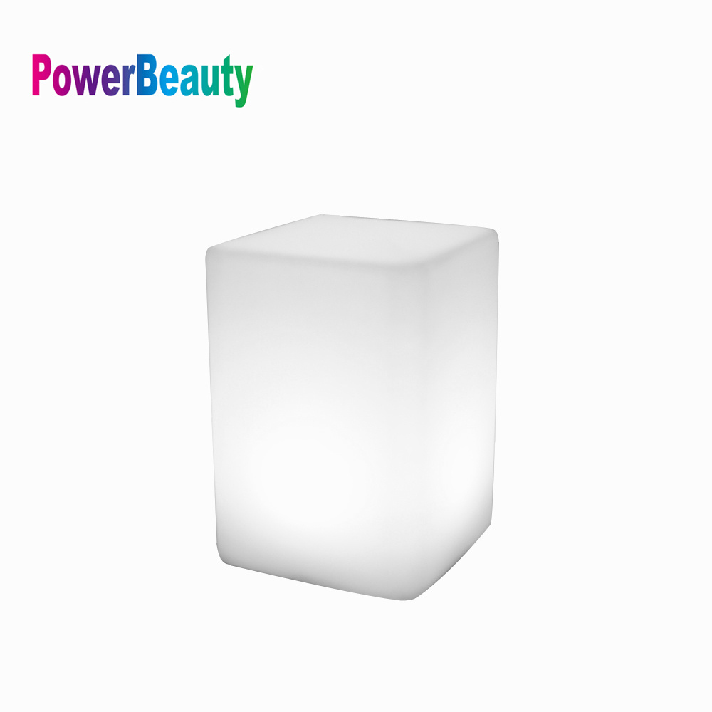 Led Cube Table Desk Lamp Candle Effect Portable Night Light with Remote Control