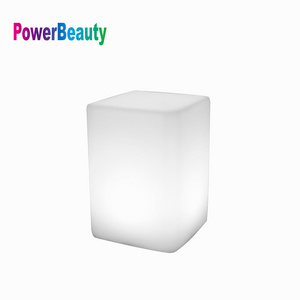 Led Cube Table Desk Lamp Candle Effect Portable Night Light with Remote Control