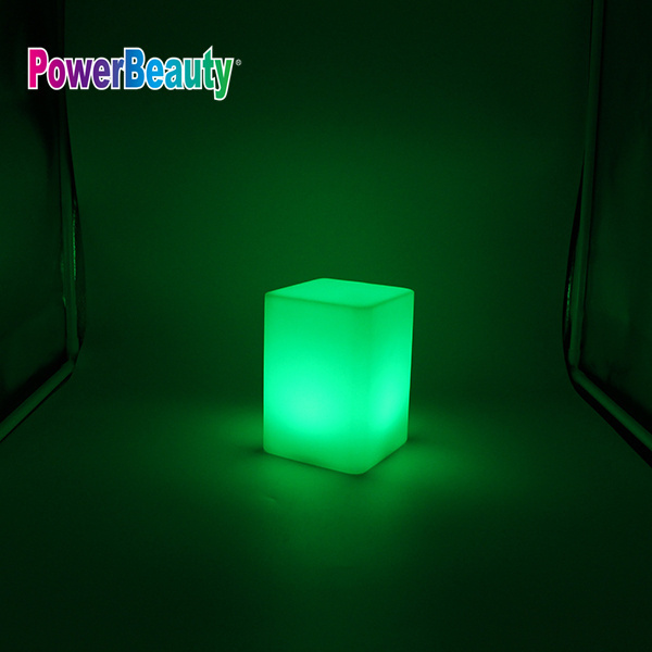 Led Cube Table Desk Lamp Candle Effect Portable Night Light with Remote Control