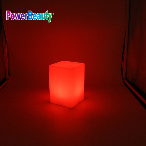 Led Cube Table Desk Lamp Candle Effect Portable Night Light with Remote Control