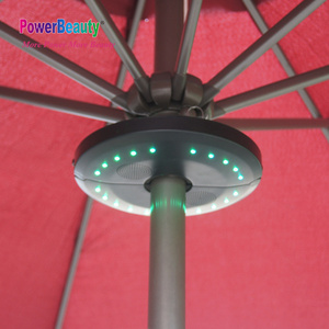 Best price umbrella lamp with mini waterproof bluetooth sound master system speaker with lighting