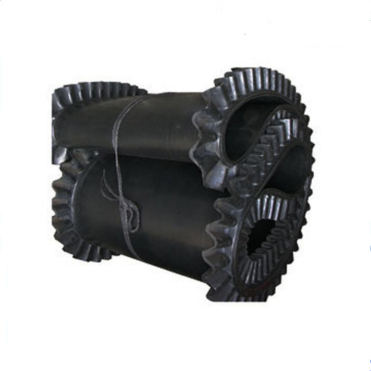 Baopower Side Wall Belt for Conveyor Steep Angle Sidewall Conveyor Belt Skirt Cleated Ribbed Rubber Conveyor Belt