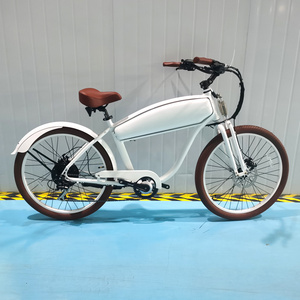 2023 Hot Selling Electric Retro Chopper Bicycles Electric Tricycle Side Trike Ebike