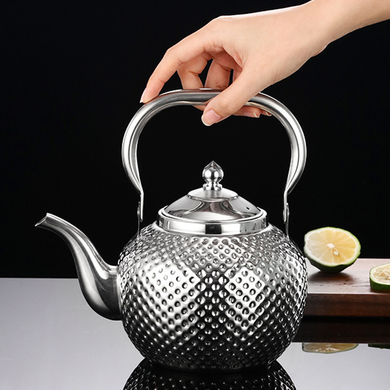 Arabian Style Dotted Tea Pot Portable Tea Kettle Boiling Water Kettle Flat Bottom coffee pot With filtering