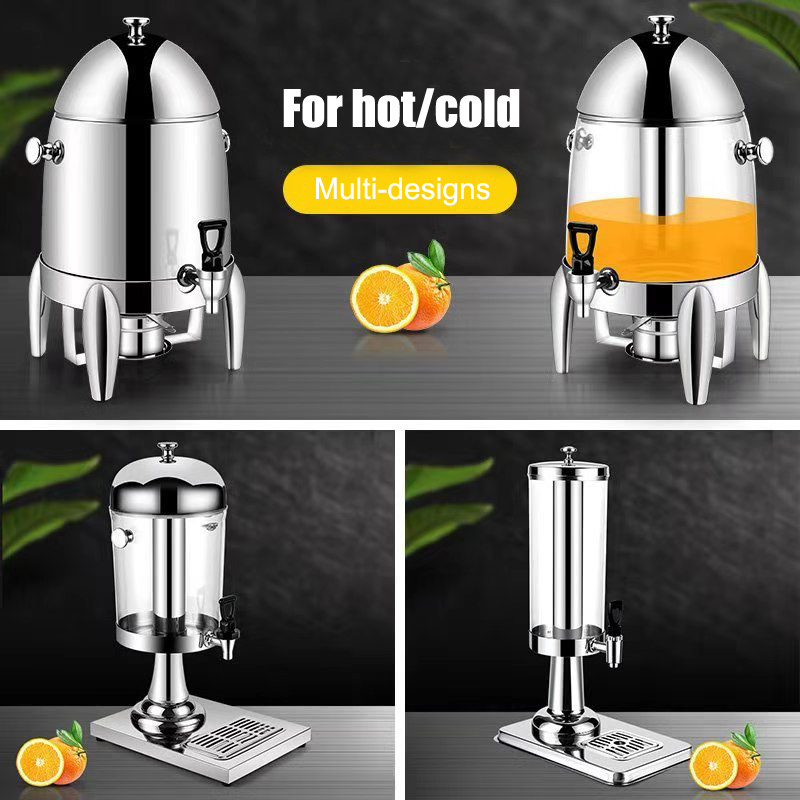 Hotel Catering Equipments Stainless Steel 12L Cold and Hot Drink Dispenser Milk Coffee Soda Beer Juice Party Drink Dispenser