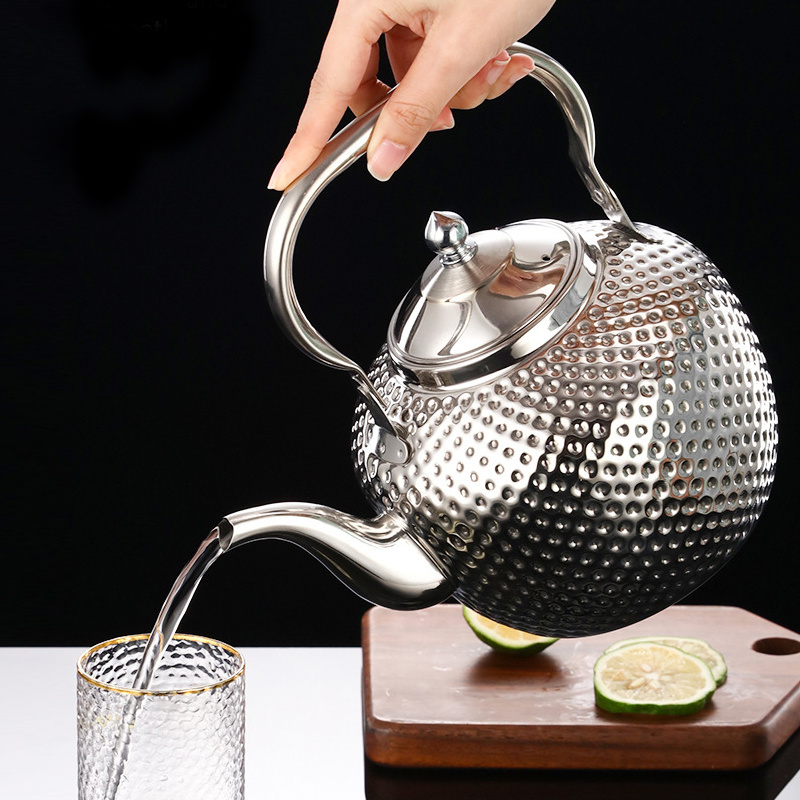 Arabian Style Dotted Tea Pot Portable Tea Kettle Boiling Water Kettle Flat Bottom coffee pot With filtering