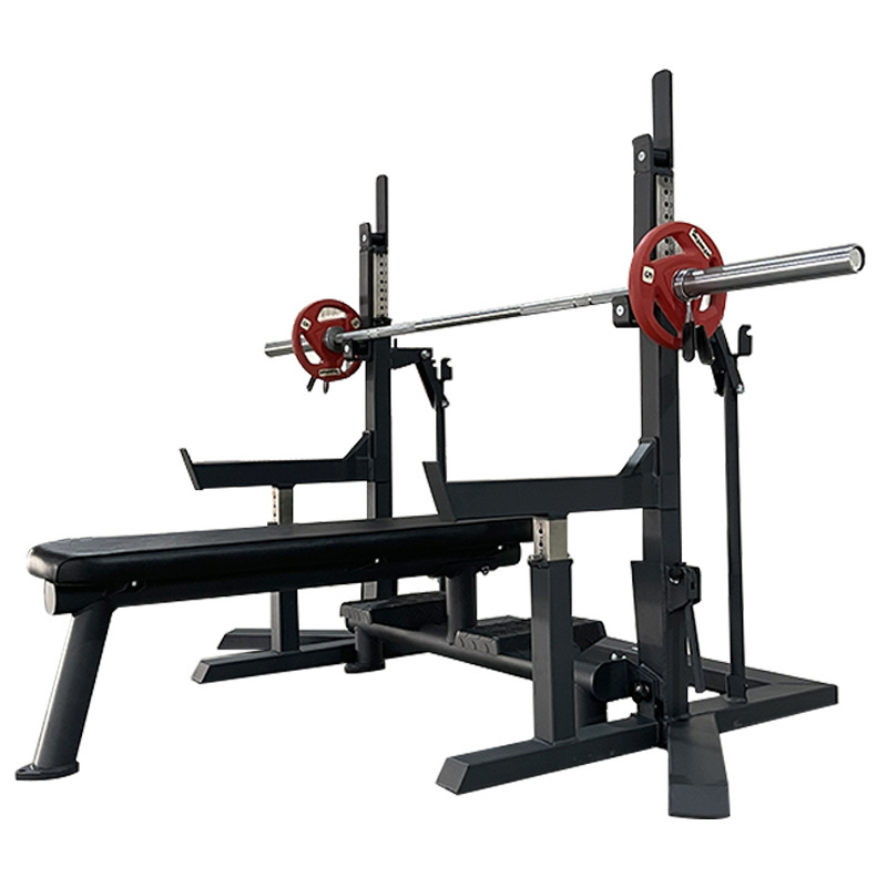 Gym Home Equipment Weightlifting Heavy Duty Adjustable Gym Bench IPF Combo Rack - Competition