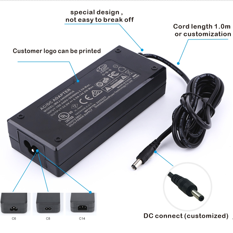 110 to 24 volt transformer 150w 5v 12v 15v 19v 24v 36v 48v 1a 2a 3a 10a 4a 5a dc 24v ac adapter ac power supply with 4 pin