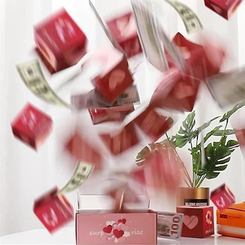 Mystery Exploding Surprise Bomb Money Box 6/10/16 /20PCS Bouncing Boxes  Photo Album Card  Valentine Confetti Gift Pop Up Box