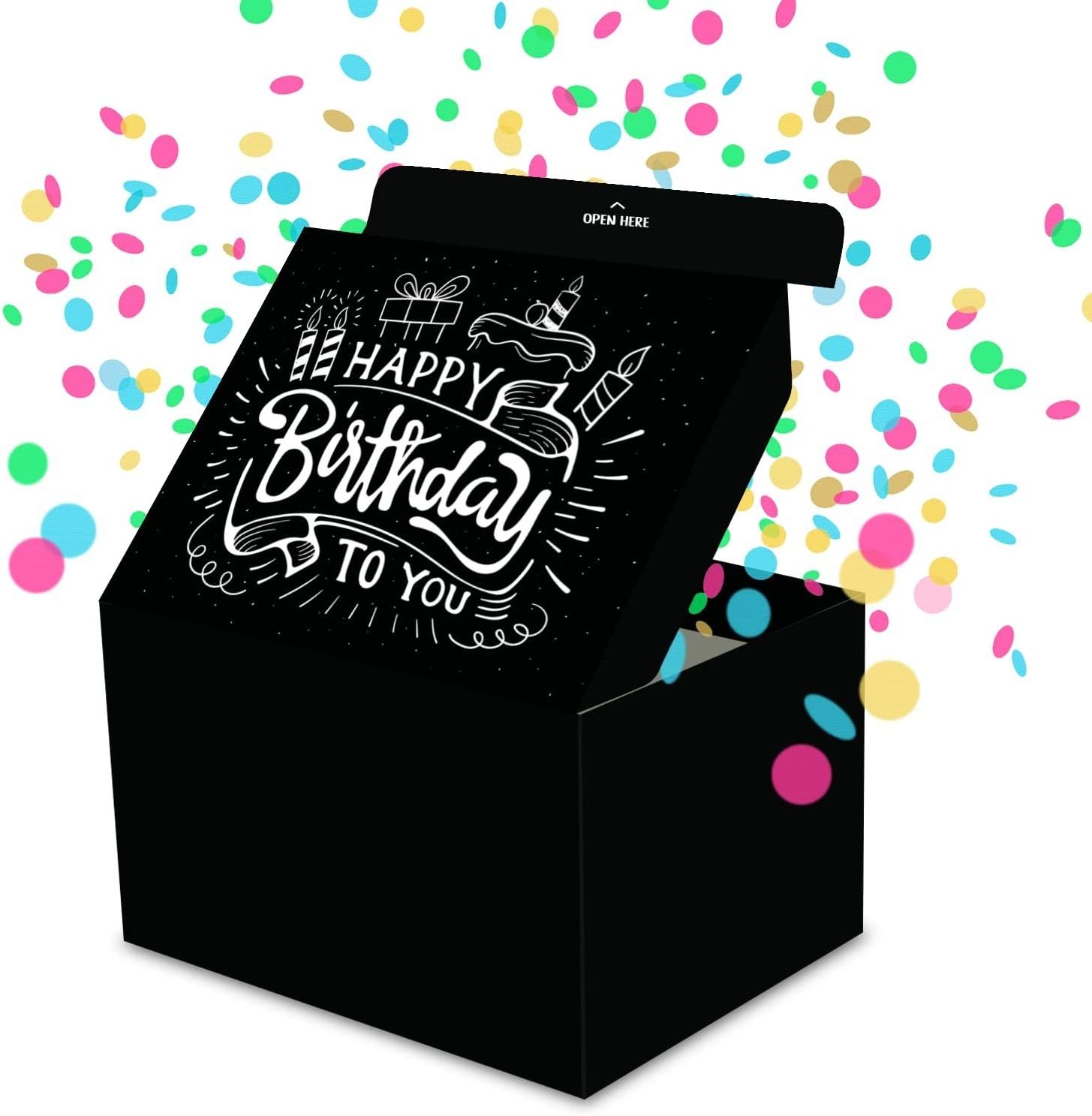 New Arrival DIY Exploding Confetti Surprise Gift Boxes Explosion Box Pop Up For Birthday Valentine's Day