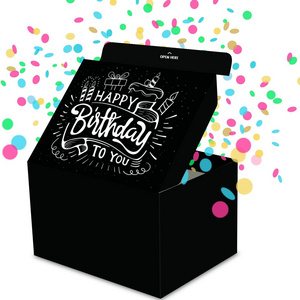 New Arrival DIY Exploding Confetti Surprise Gift Boxes Explosion Box Pop Up For Birthday Valentine's Day