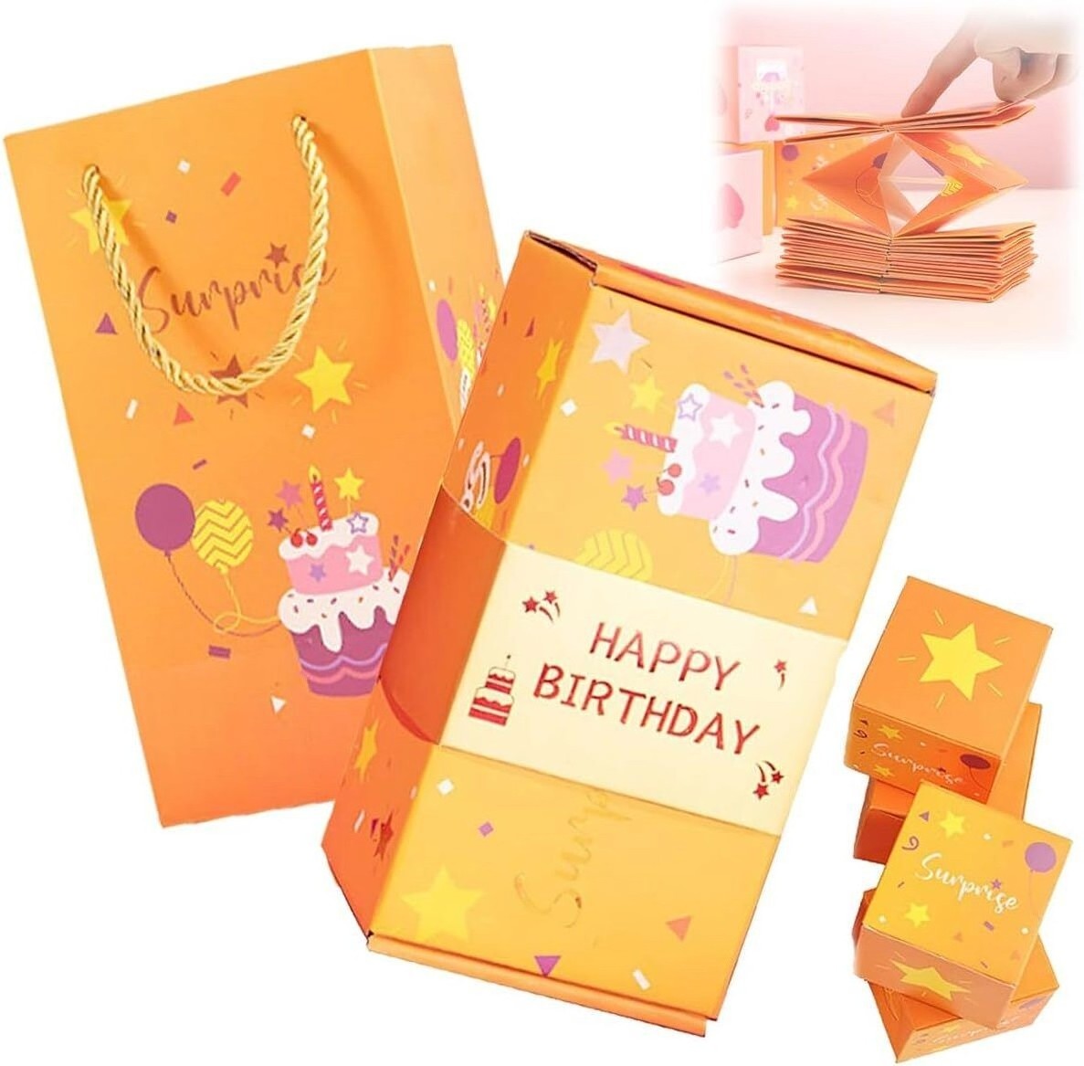 Mystery Exploding Surprise Bomb Money Box 6/10/16 /20PCS Bouncing Boxes  Photo Album Card  Valentine Confetti Gift Pop Up Box