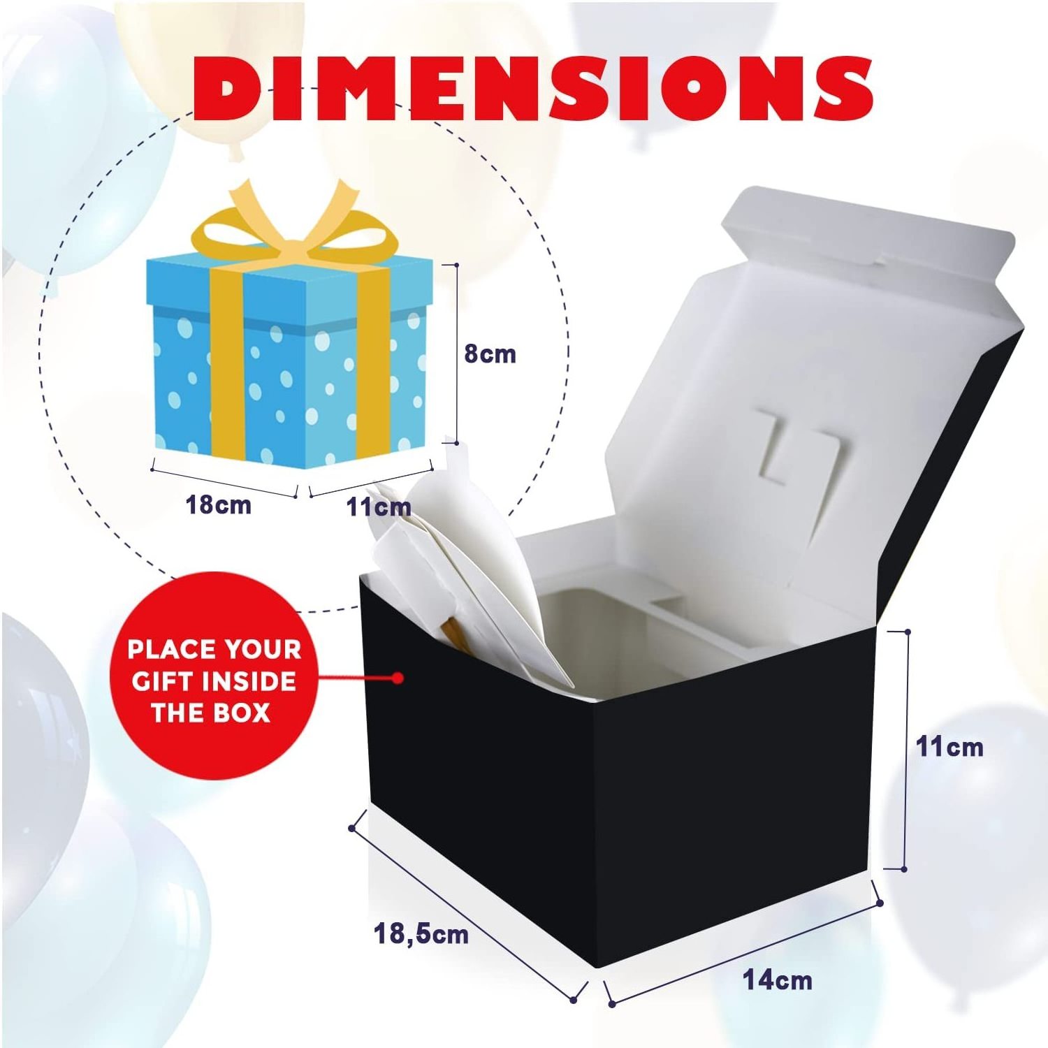 New Arrival DIY Exploding Confetti Surprise Gift Boxes Explosion Box Pop Up For Birthday Valentine's Day