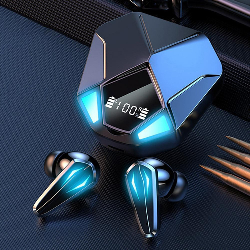 2024 New Modle x6 Low Delay Gaming True Wireless Earbuds TWS Game Wireless Gaming Earphones With Colored LED Lights For Gamer