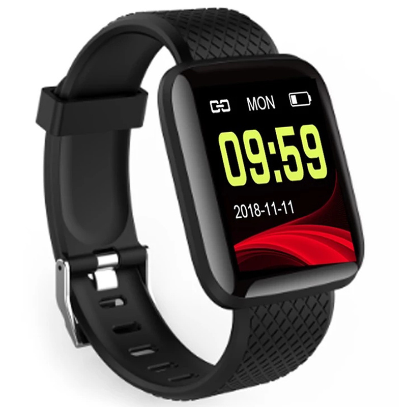 2022 New Smart Watches 116 Plus Smart Wristband Sports Fitness Band Waterproof Smartwatch Support Heart Rate Blood Oxygen Watch