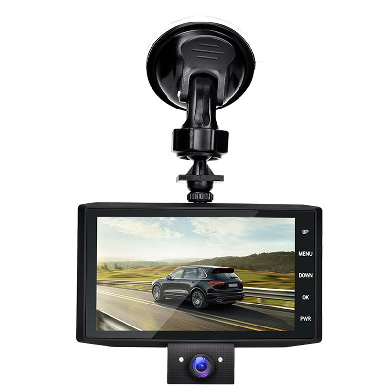 3 Lens Camera Dashboard Driving Recorder Full HD 1080P Car DVR 4K Dash Cam Video Recorder with WDR G-Sensor Parking Monitor