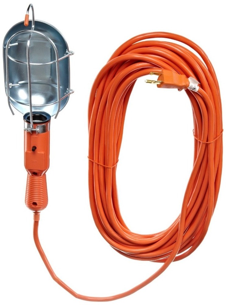 15 Feet Cord Trouble Work Light Portable Hand light / lamp With Metal Cage, 16/3 SJTW