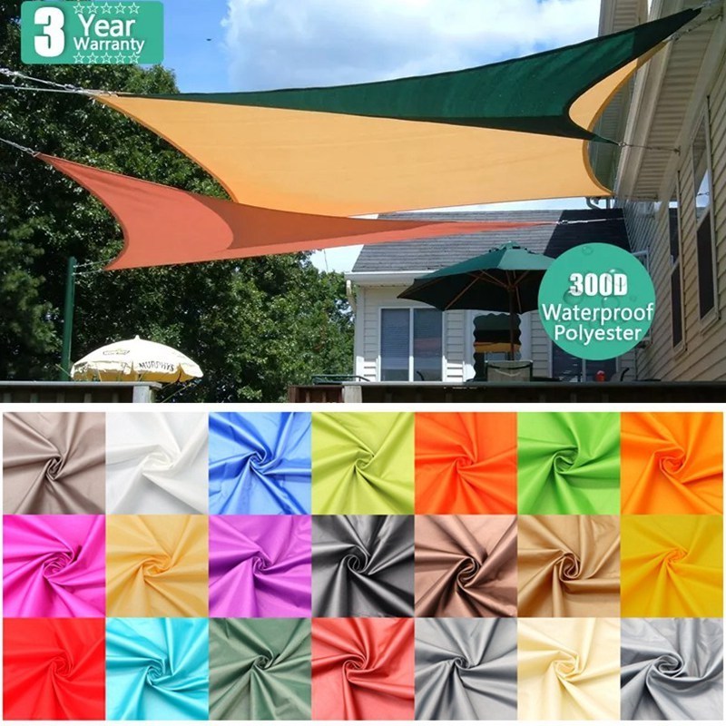 3x4x5m Right Triangle Waterproof Sun Shade Sail Outdoor Garden Beach Camping Awning Terrace Pool Sun Canopy Patio Sun Shelter