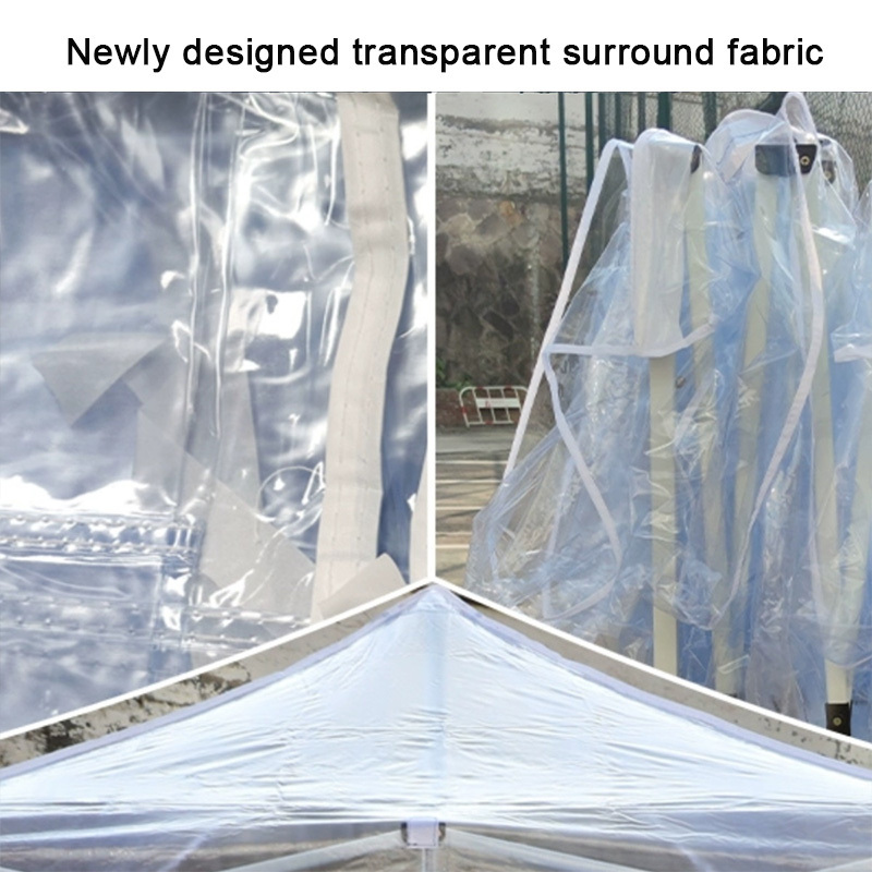 Gazebo Awning Fully Transparent Surrounding Fabric Tent Canopy Outdoor Rainproof Sunshade Balcony Insulation Flower House