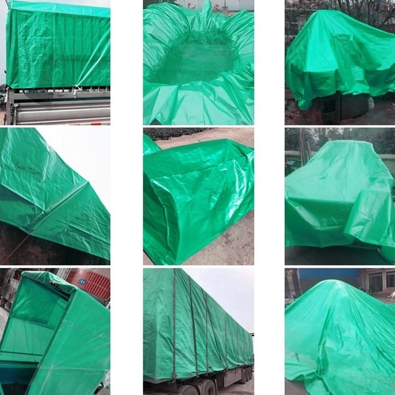 Customizable 100% Virgin Green PE Tarpaulin Waterproof Tarp Garden Camping Truck Boat Rainproof Cloth