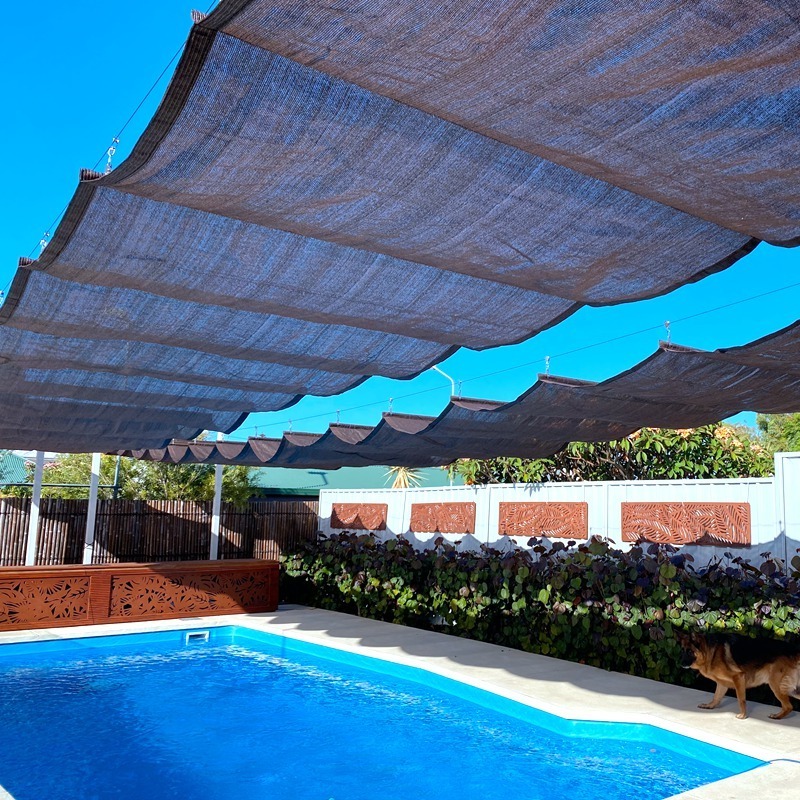 Customizable Anti-UV Retractable Sunshade Net Telescopic Wave Sun Shade Sails Garden Gazebo Pergolas Sliding Canopy