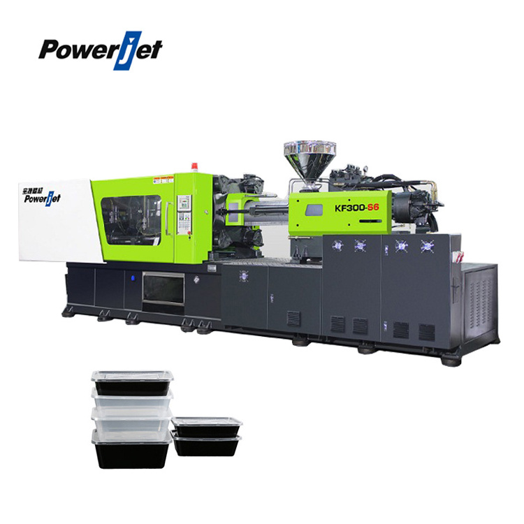 Powerjet Food Container Box Plastic Injection Molding Machine KF300 Hot Sales