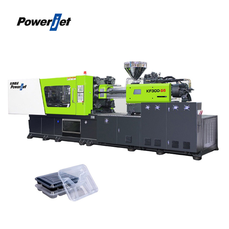 Powerjet Food Container Box Plastic Injection Molding Machine KF300 Hot Sales