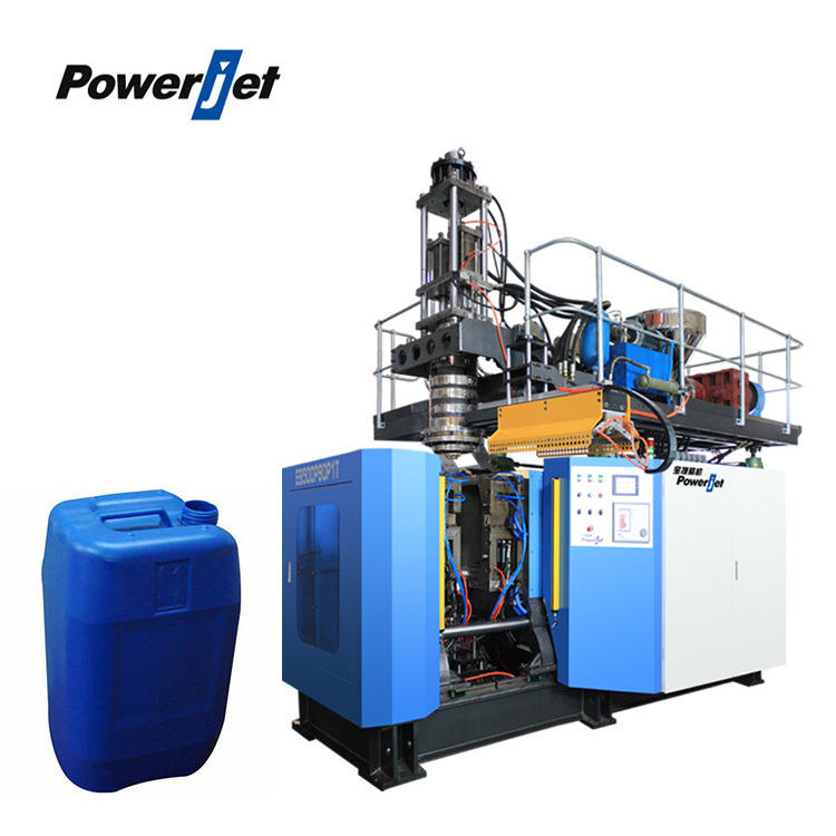 Powerjet extrusion hdpe plastic drum 5 gallon PC extrusion blow molding machine 25L 50L litre