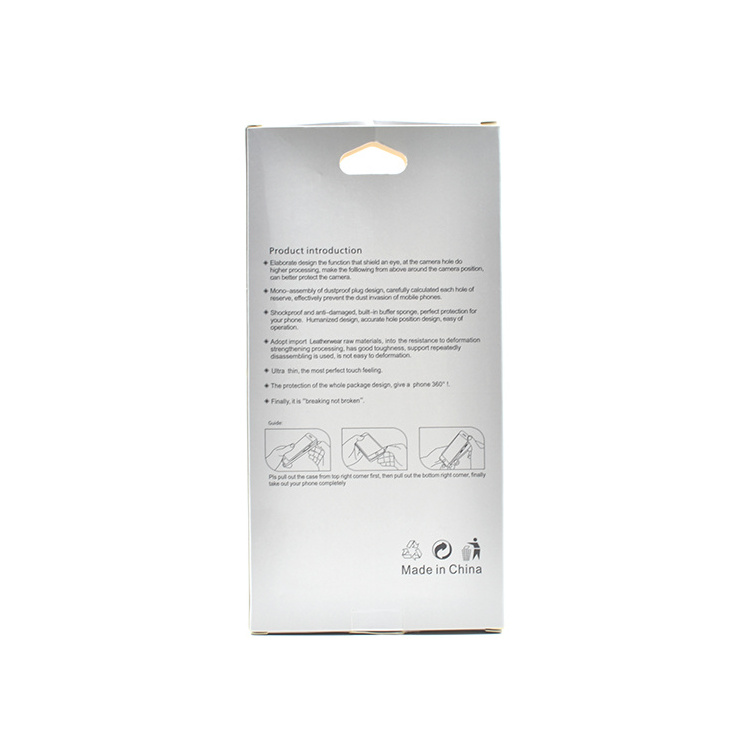 mobile phone case packaging box with clear pvc window blister packaging