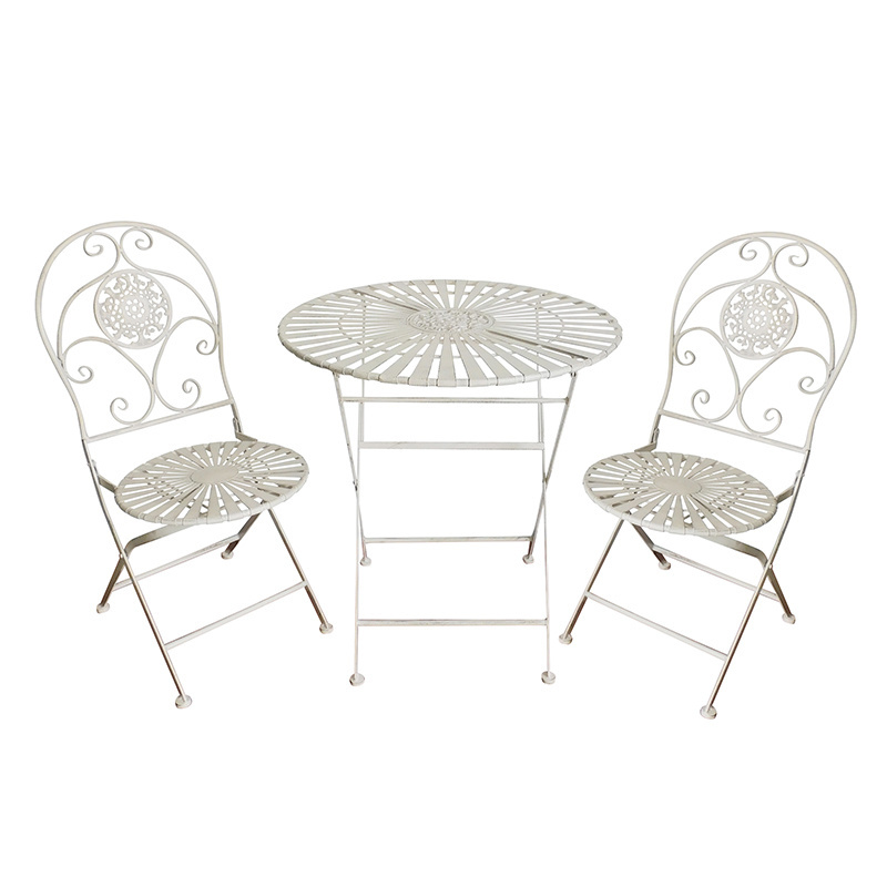 Garden Bistro Set Metal Outdoor Garden Furniture Metal Iron