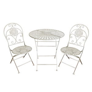 Garden Bistro Set Metal Outdoor Garden Furniture Metal Iron