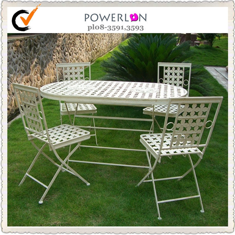 Garden swing chair outdoor furniture Outdoor Garden Dining Folding 1 Table and Chairs 6 Furniture Set