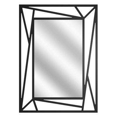 American Style Indoor and Outdoor Metal Wall Mounted Mirrors Bathroom Bedroom Makeup Mirrors Geometric Design Living Room Decor